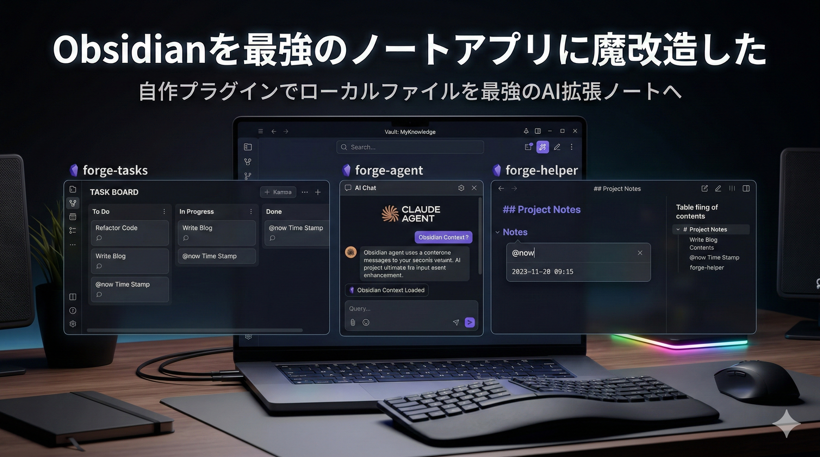 Obsidianを最強のノートアプリに魔改造した