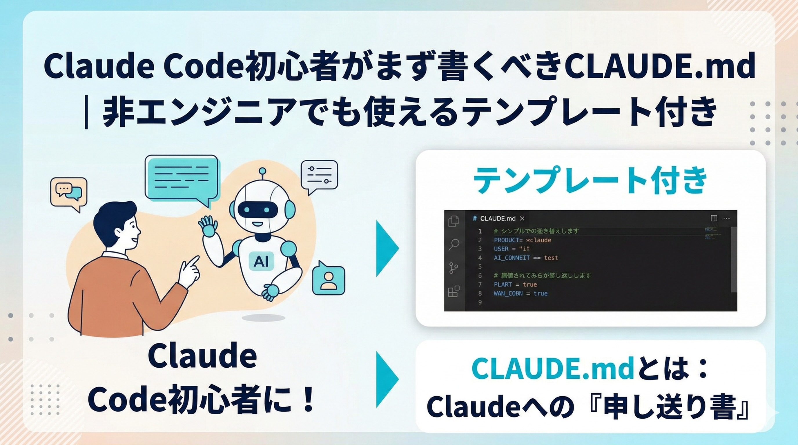 Claude Code初心者がまず書くべきCLAUDE.md|非エンジニアでも使えるテンプレート付き