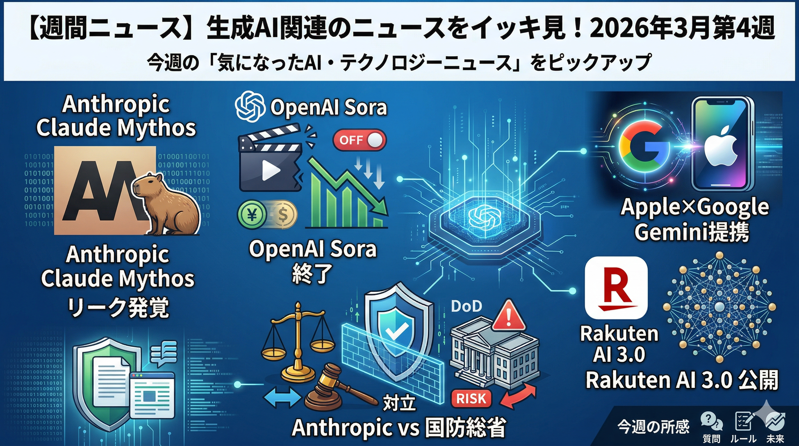 【週間ニュース】生成AI関連のニュースをイッキ見!2026年3月第4週