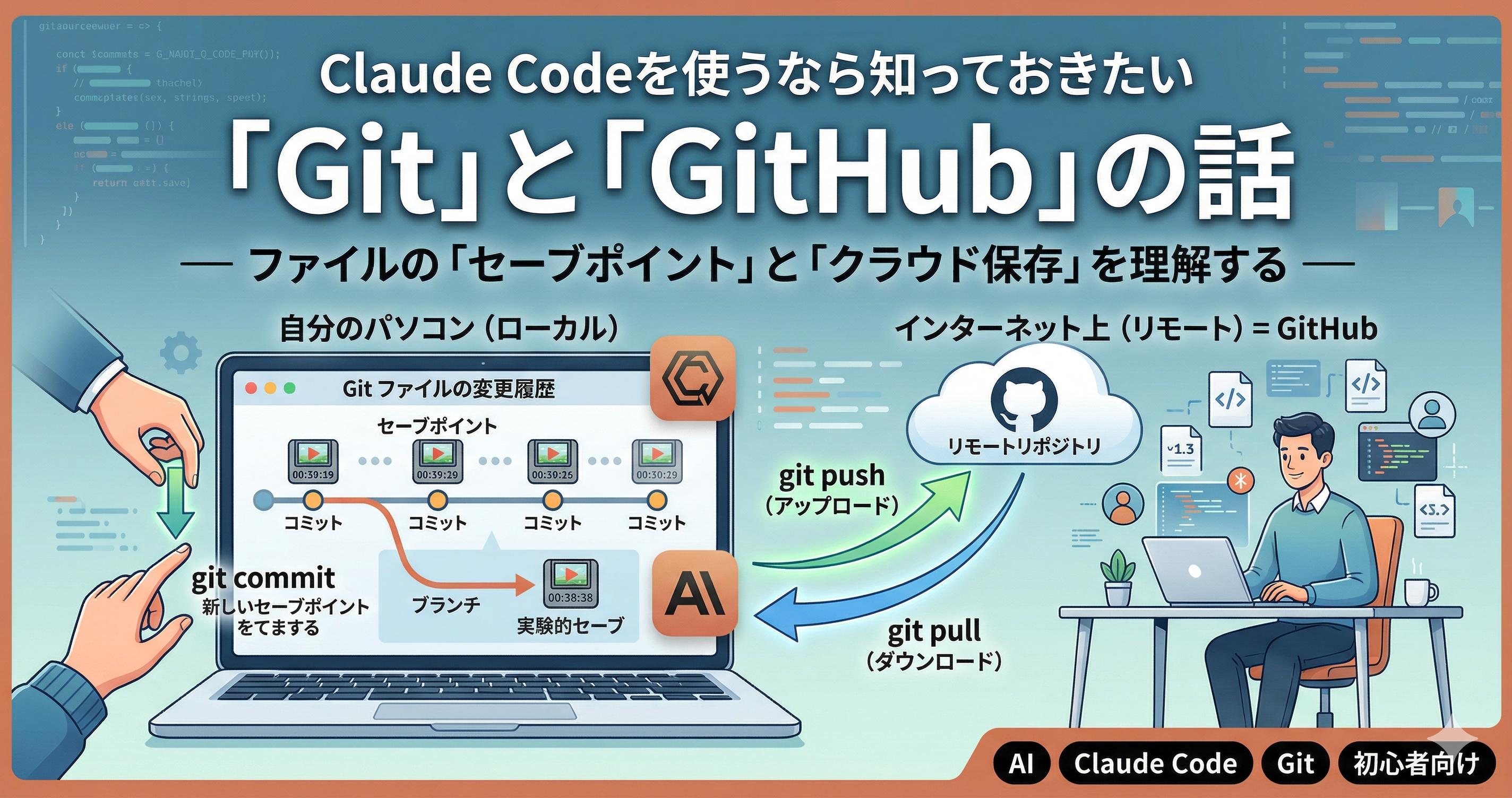 Claude Codeを使うなら知っておきたい「Git」と「GitHub」の話