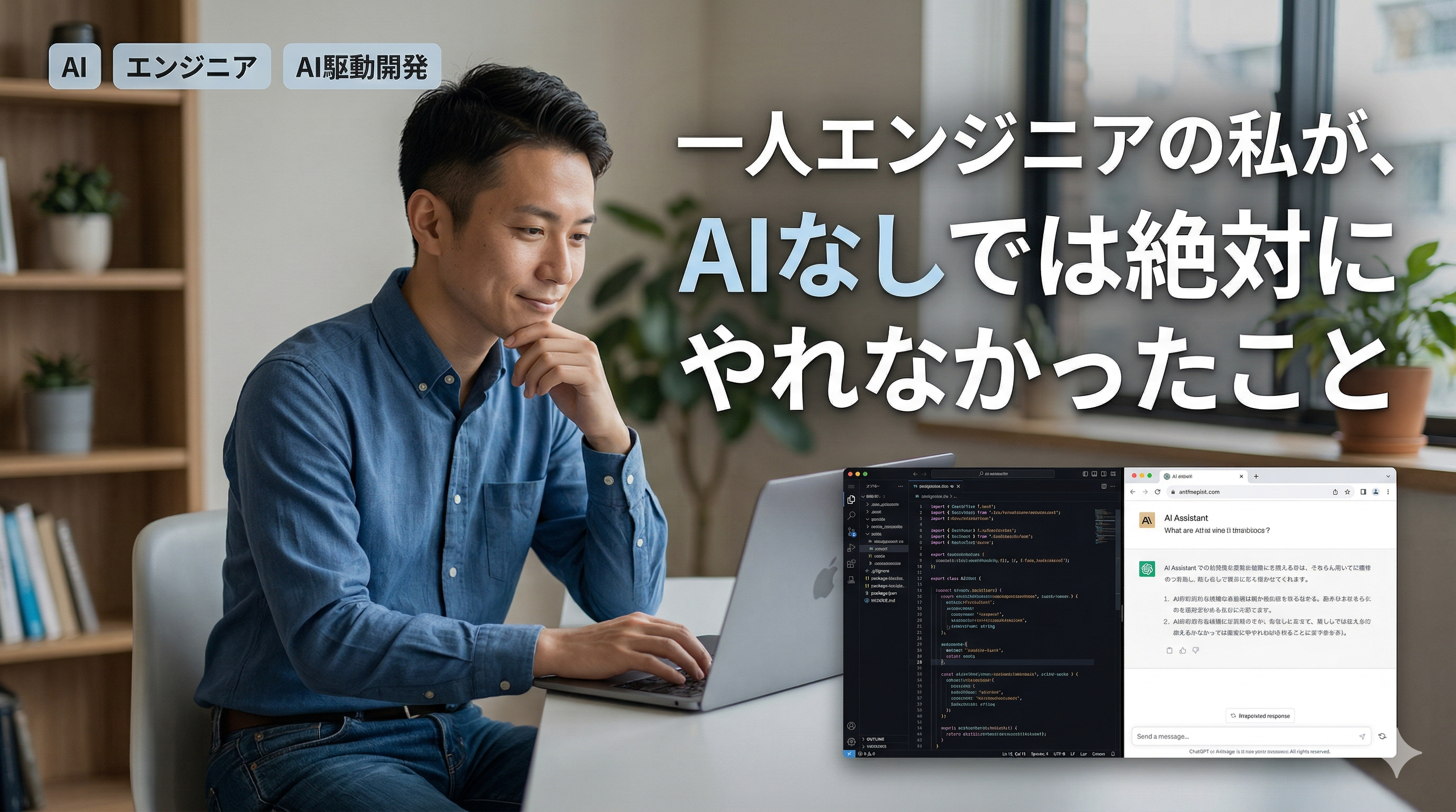 一人エンジニアの私が、AIなしでは絶対にやれなかったこと