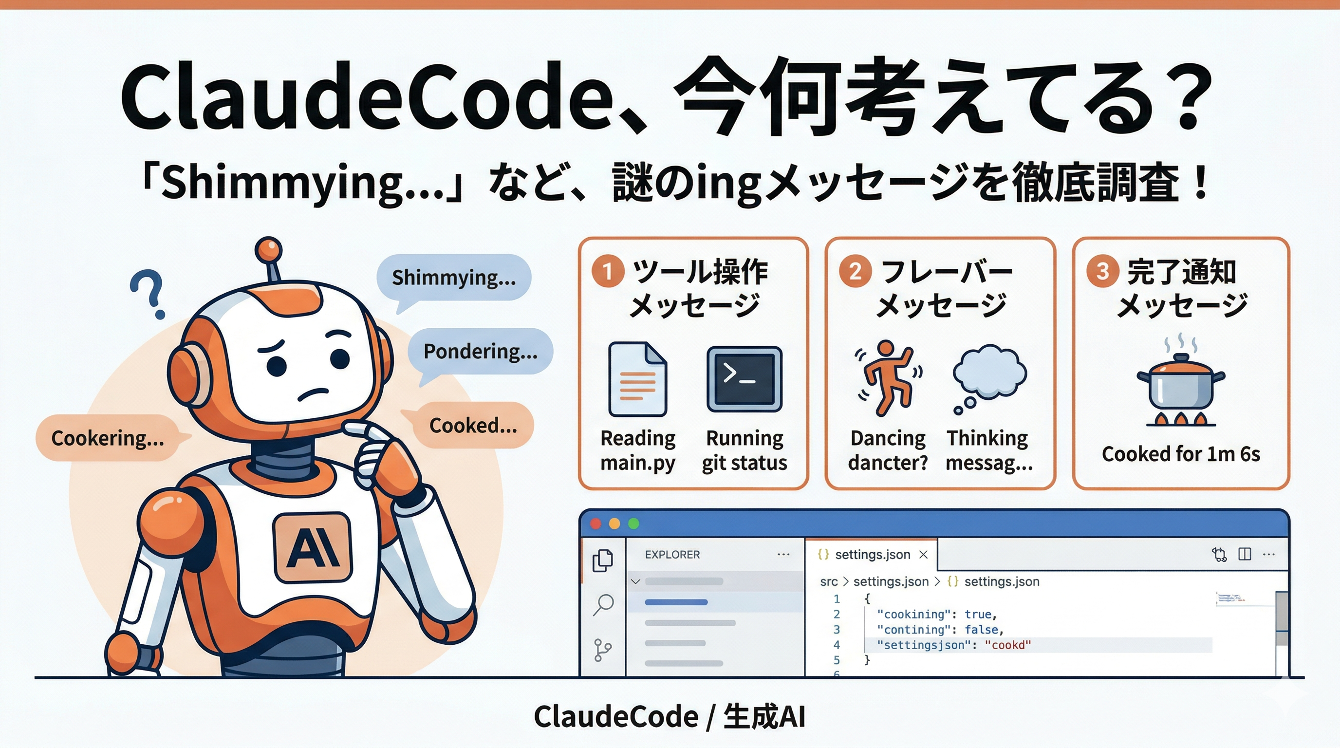 Claude、今何考えてる?|謎のingメッセージを全部調べてみた