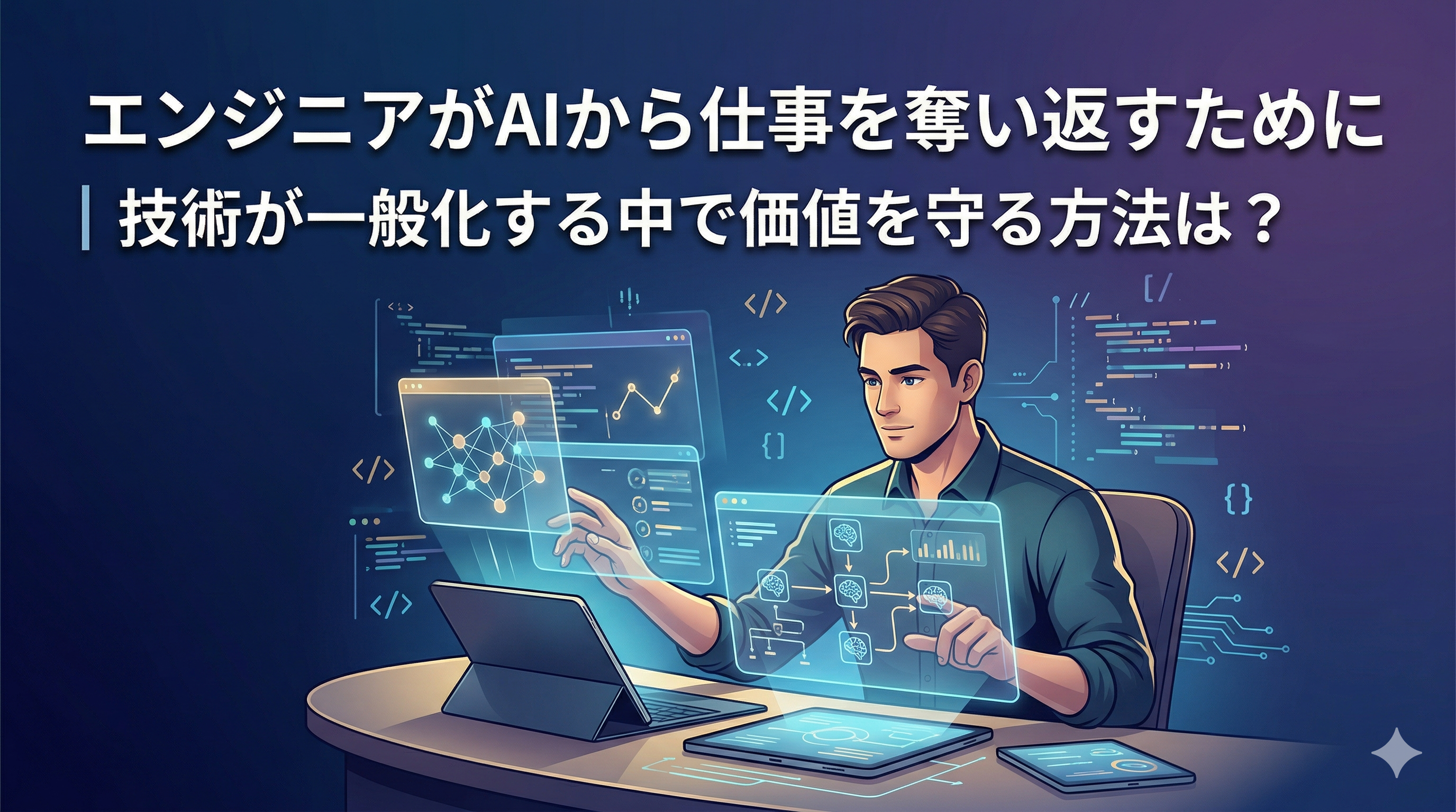 エンジニアがAIから仕事を奪い返すために|技術が一般化する中で価値を守る方法は?
