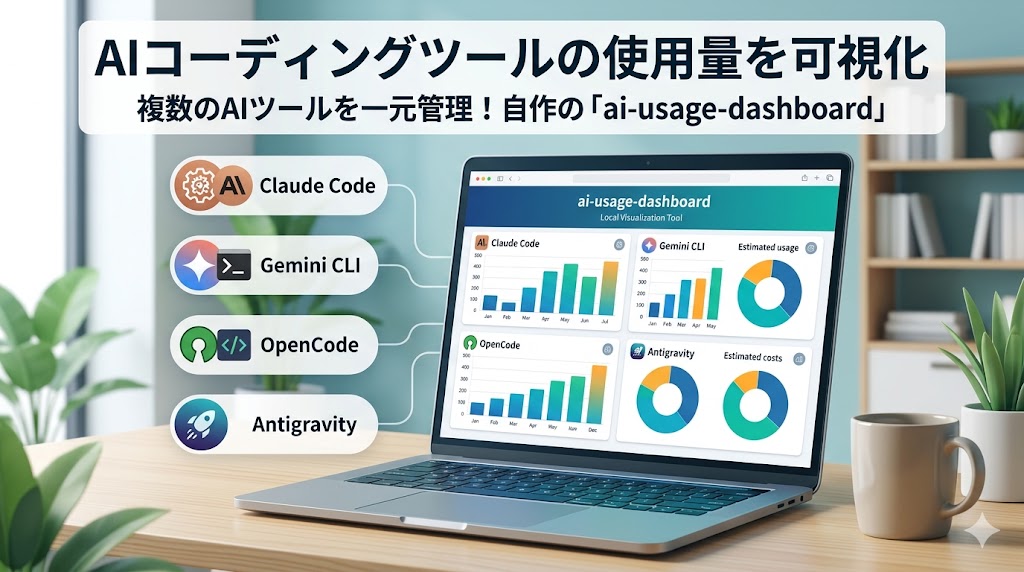 複数のAIコーディングツールを使い始めて、使用量が見えなくなったので可視化ツールを作った